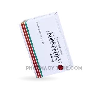 Package of Albendazole medication